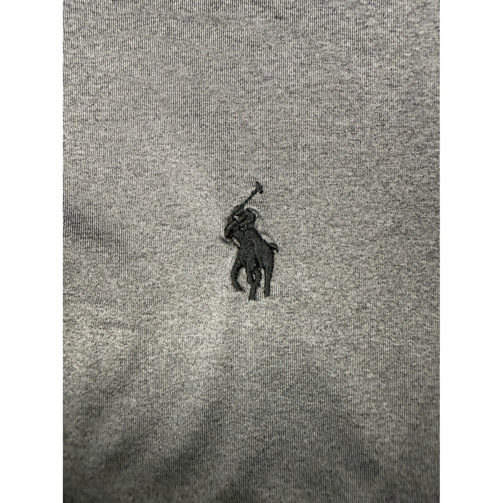 Polo Ralph Lauren Performance Mens Medium Gray Short Sleeve Pony Logo Polo Shirt - Picture 7 of 8